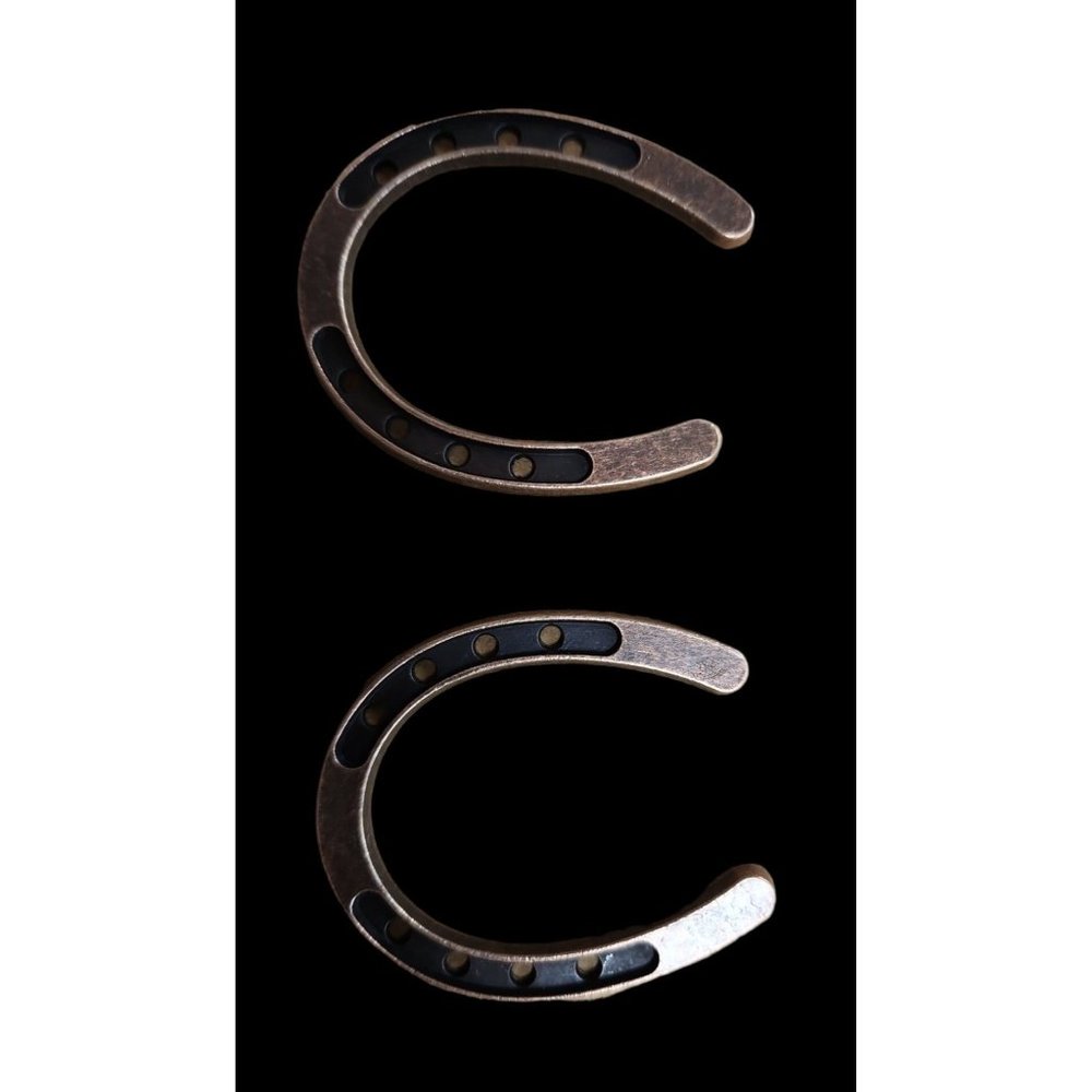 HORSESHOES SET OF 2- Western wedding party favor, Cowboy Wedding Decor, Crafts, - Picture 3 of 5